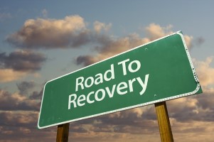 Road to Recovery Highway Sign