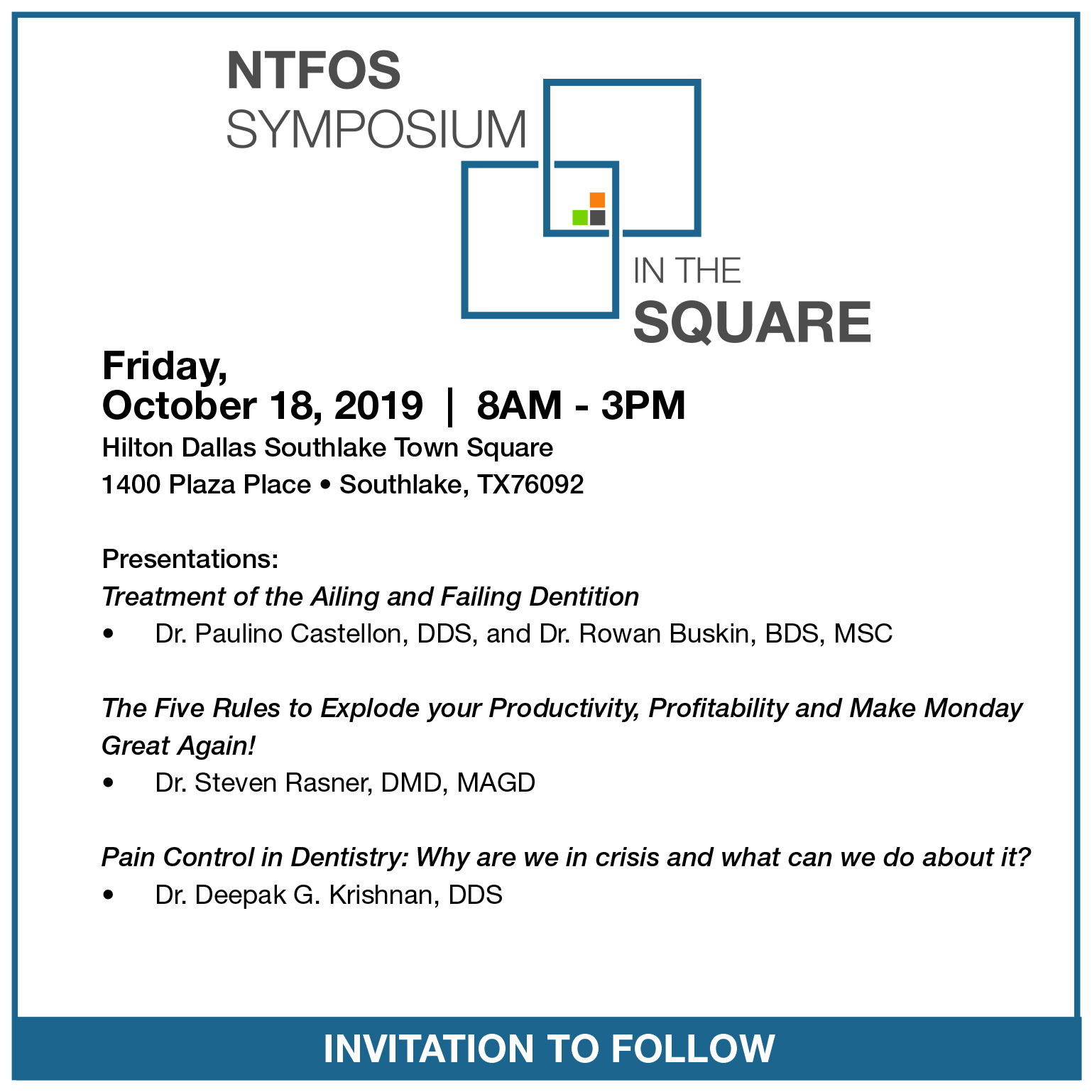 NTFOS Symposium in the Square
